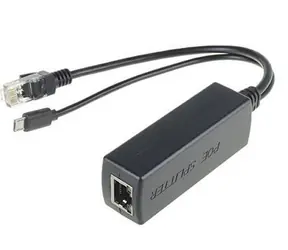 Rozdzielacz PoE MicroConnect czarny / 5 V / 2,4 A