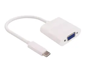 Adapter MicroConnect USB-C (M) - VGA (F) 0,2 m biały 