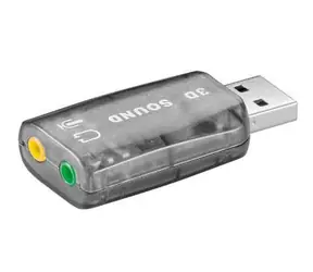 Karta dźwiękowa USB MicroConnect zewnętrzna 2.0 / Plug & Play / Win2000, XP, Vista, Win7