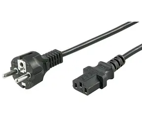 Kabel zasilający MicroConnect Schuko - C13 10m czarny