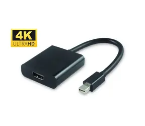 Adapter MicroConnect Active mini DisplayPort 1.2 (M) - HDMI (F) czarny / 4K @ 60Hz / 21,6 Gbit/s