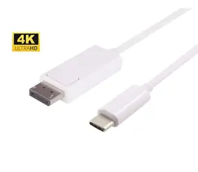 Kabel MicroConnect USB-C (M) - DisplayPort (M) 2m biały 