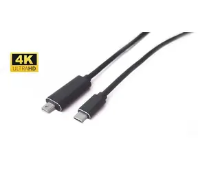 Kabel MicroConnect USB-C (M) - mini DisplayPort (M) 2m czarny 