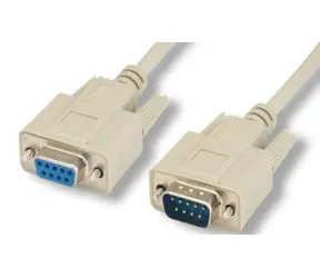 Kabel szeregowy MicroConnect RS-232, D-SUB 9-pin (M) - D-SUB 9-pin (F) 30m beżowy