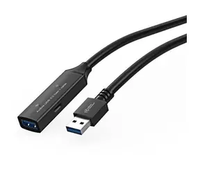 Przewód przedłużający MicroConnect Active USB3.0 A (M) - USB3.0 A (F) 5 m czarny / 5000 Mbit/s