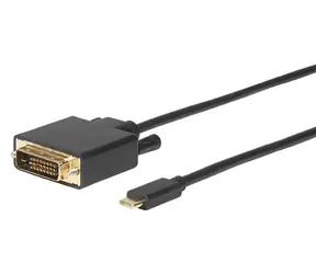 Kabel MicroConnect USB-C (M) - DVI-D Dual-Link (M) 1,8 m czarny 