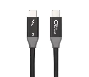 Kabel MicroConnect Thunderbolt 3 1m czarny / 20Gbit/s