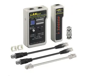 Tester kabli MicroConnect RJ-11/12/45 CAT5/6 szary