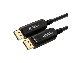 Kabel światłowodowy MicroConnect Premium Optic Fiber DisplayPort v1.4 15 m czarny / 4K / HDCP / 32,4 Gb/s