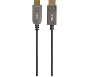 Kabel światłowodowy MicroConnect Premium Optic Fiber DisplayPort 1.4 (M) - HDMI 2.0 (M) 20 m czarny