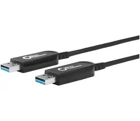 Kabel światłowodowy MicroConnect Premium Optic Fiber USB3.0 A (M) - USB3.0 A (M) 15m czarny / 5000Mbit/s