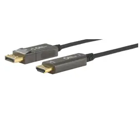 Kabel światłowodowy MicroConnect Premium Optic Fiber DisplayPort 1.4 (M) - HDMI 2.0 (M) 30m czarny