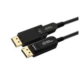 Kabel światłowodowy MicroConnect Premium Optic Fiber Mini DisplayPort 1.4 (M) - DisplayPort (M) 15m czarny / adapter z MiniDP na DP