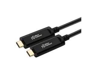 Kabel wideo światłowodowy MicroConnect Premium Optic Fiber USB C MM 20m czarny 