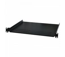 Xtendlan CPOLIC1U28-B Półka 280mm czarna / uniwersalna / 1U / nośność 25kg