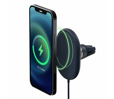 iOttie Velox MagSafe Magnetic Wireless Air Vent Mount niebieski/magnetyczny uchwyt z ładowarką do wentylacji samochodowej