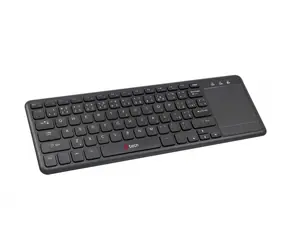 C-tech WLTK-01 czarny / Klawiatura bezprzewodowa z touchpadem / USB