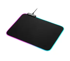 Sharkoon 1337 RGB V2 Gaming 360mm czarny / podkładka pod mysz / 360mm / antypoślizgowa / USB RGB