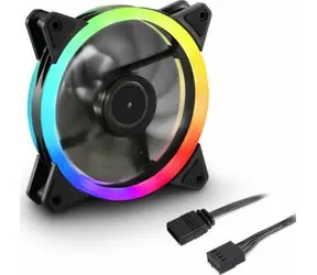 Ostrza Sharkoon SHARK PWM czarne / wentylator / 120 mm / RGB / 24,8 dBA