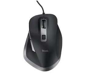 Trust Fyda czarna / mysz optyczna przewodowa / 2400 dpi / 6 przycisków / USB