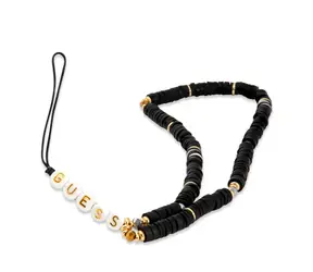 Pasek do telefonu Guess Heishi Beads czarny