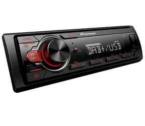 Pioneer MVH-130DABAN (z anteną DAB) / Radio samochodowe / 1DIN / DAB/DAB+ / USB / AUX-IN