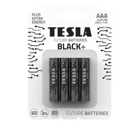 Bateria alkaliczna TESLA BLACK+ AAA 4 szt. / LR03 / mikroołówek / blister 