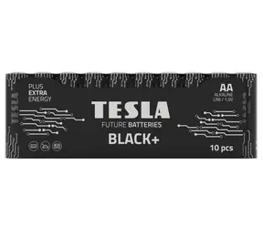 Bateria alkaliczna TESLA BLACK+ AA 10 szt. / LR06 / ołówek / folia 