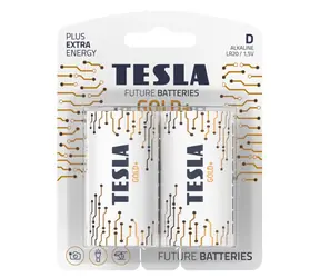 Bateria alkaliczna TESLA GOLD+ D 2 szt. / LR20 / jednoogniwo duże / blister 