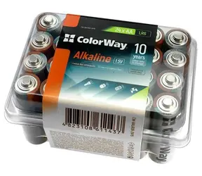 Colorway bateria alkaliczna AA 24 szt. / 1,5 V / Pudełko plastikowe