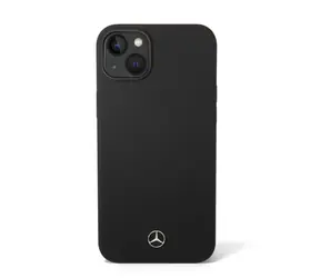 Etui na tył z płynnego silikonu Mercedes do Apple iPhone 14 PLUS w kolorze czarnym