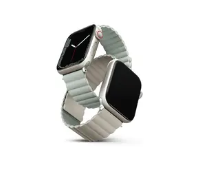 Dwustronny pasek magnetyczny UNIQ REVIX do Apple Watch 41, 40 i 38 mm - Sage (szaro-zielono-beżowy)