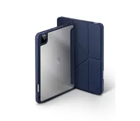 Antybakteryjne Etui UNIQ Moven do Apple iPad Pro 11 (2021) - ŁUPKOWY NIEBIESKI