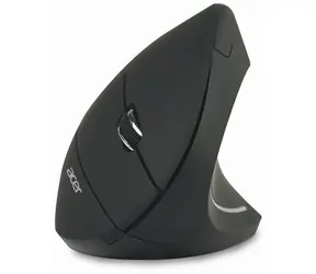 Mysz bezprzewodowa Acer Vertical czarna / bezprzewodowa mysz optyczna / 1600 DPI / 2,4 GHz / 6 przycisków 