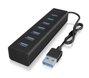 Icy Box IB-HUB1700-U3 czarny / koncentrator USB / 7x USB 3.0 A