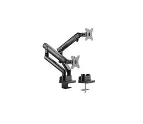 Icy Box IB-MS314-T czarny / Stojak na 2 monitory / VESA 75-100 / Nośność do 8 kg