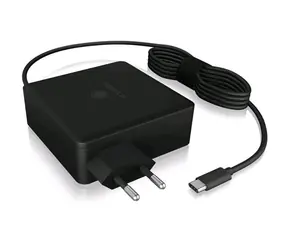 Icy Box IB-PS101-PD czarny / ładowarka USB-A / 1x USB-A / + kabel USB-C 1,8m 