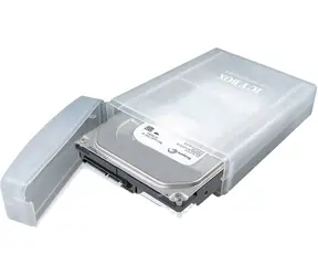Icy Box IB-AC6025-3 przezroczysty/plastikowy pojemnik do przechowywania dysku twardego 3,5". 