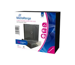 Okładka MediaRange BOX31 na CD/DVD czarna / 5 szt 