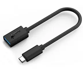 Redukcja Genius ACC-C2AC z USB-C M na USB-A F 21cm czarna