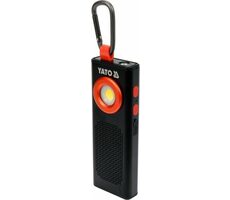 Lampa robocza YATO YT-08557 z głośnikiem / 5W / 500lm / funkcja powerbanku / BT 