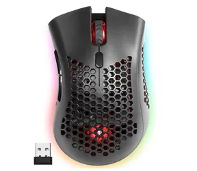 Defender Mouse Warlock GM-709L czarna / bezprzewodowa mysz optyczna / 2400DPI / 2.4Ghz / 2.4GHz / 7 przycisków
