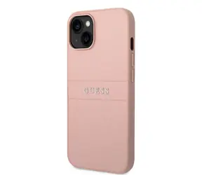 Etui na tył Guess PU Leather Saffiano do Apple iPhone 14 PLUS w kolorze różowym
