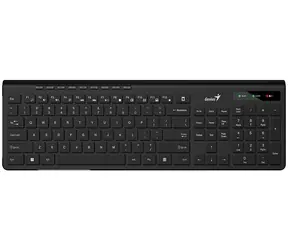 Genius Slimstar 7230 czarna / Klawiatura bezprzewodowa / 2,4 GHz / układ CZ+ SK