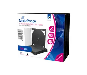 MediaRange BOX31-2 CD Jewelcase cover na 2 płyty czarne (5 szt.)