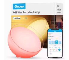 Govee Ambient / inteligentna lampa LED na akumulatorze / 12W / 350lm / BT / Wi-Fi / RGBWW 