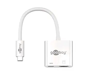 goobay 62110 Adapter TV USB-C męski > HDMI żeński i USB-C
