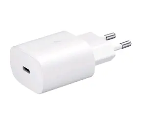 Ładowarka podróżna Samsung EP-TA800EWE USB-C 25W biała (w torbie) / wyprzedaż