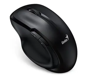 Genius Ergo 8200S czarny / 1200 dpi / czujnik Blue-Eye / bezprzewodowy / cichy / 5 przycisków