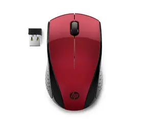 Mysz HP 220 czerwona / bezprzewodowa / optyczna / 1600 dpi / USB